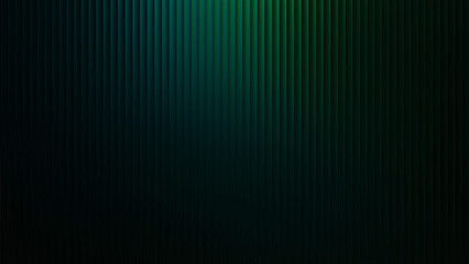 Obraz premium Blue green grainy Glowing green grainy gradient glass lines effect black background futuristic cool glow soft waves animation Vertical Lines Ribbed Texture Gradient Lighting Modern
