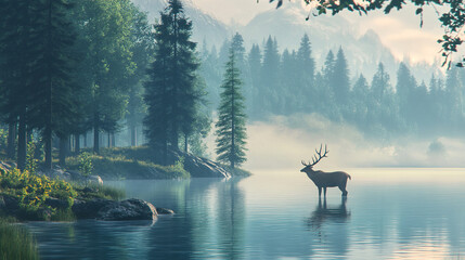 The mist rises from the lake in the early morning, and the forest is alive with the soft sounds of wildlife. How do you embrace this quiet moment of solitude and connection?