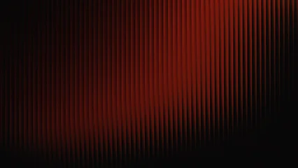 Wandcirkels Fractale golven red gradient glass lines effect black background futuristic cool glow soft waves animation Vertical Lines Ribbed Texture Gradient Lighting Modern  © RIHAN