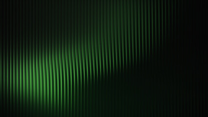green gradient glass lines effect black background futuristic cool glow soft waves animation Vertical Lines Ribbed Texture Gradient Lighting Modern