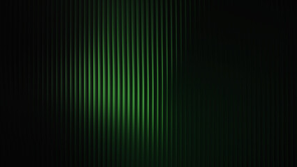 green gradient glass lines effect black background futuristic cool glow soft waves animation Vertical Lines Ribbed Texture Gradient Lighting Modern