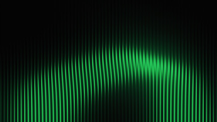 green gradient glass lines effect black background futuristic cool glow soft waves animation Vertical Lines Ribbed Texture Gradient Lighting Modern