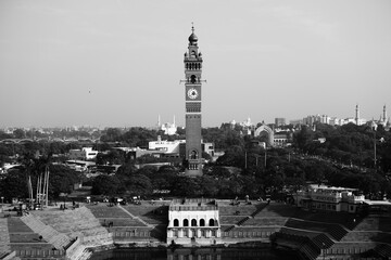 Obraz premium Clock tower of Hussainabad Lucknow, India.