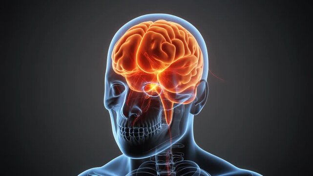 Animated 3D Visualization of Human Brain and Neural Activity