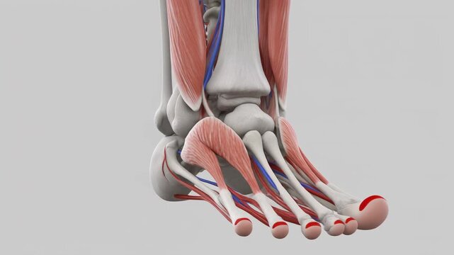Anatomical Animation of the Human Foot Flexor Digitorum Brevis Muscle