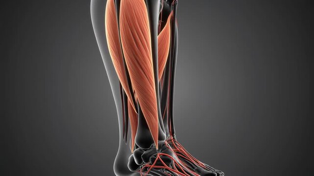 Anatomical Animation of the Human Flexor Digitorum Longus Muscle