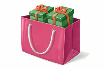 red gift bag