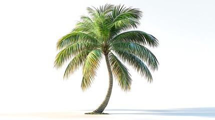 Obraz premium Green palm tree illustration high resolution picture