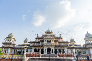 Albert Hall Museum with a vibrant sky