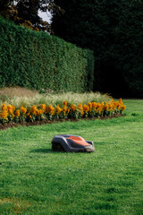 Autonomous Robotic Mower on Garden Lawn