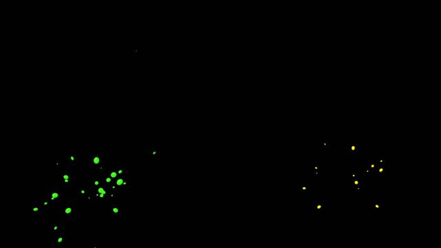 splash color animation on black background 4k footage, splash animation footage. Ultimate 2D Splash FX Sprite Collection Classic Animation for Games, Cartoons, Motion Design With Alpha Transparency.