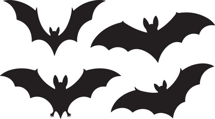 Halloween bat and bats