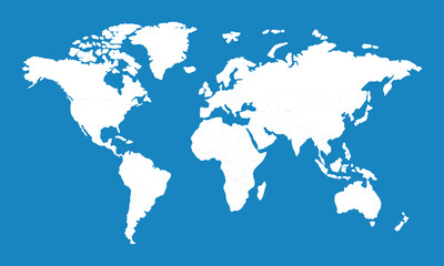 World map illustration simple flat vector graphic for