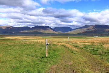 landscape in the north of Iceland, Europe