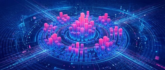 Digital data visualization hologram