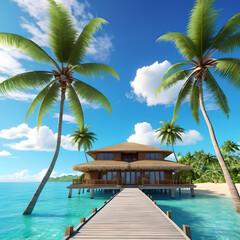 Serene Beach Pathway