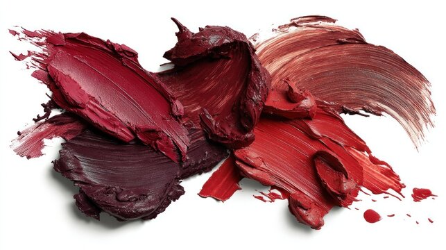 Lipstick swatches assorted shades display