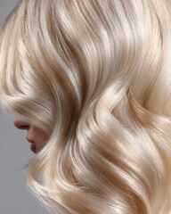 Fototapeta premium Trendy Cloud Dancer 2026 Soft Blonde Waves Beauty Look