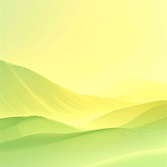 Obraz premium Gentle, pastel hills in soft, yellowish-green light