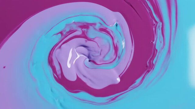 Seamless loop of soft flowing magenta and cyan pastel colors creating a soothing organic liquid gradient transition background flow, fluid, soothing