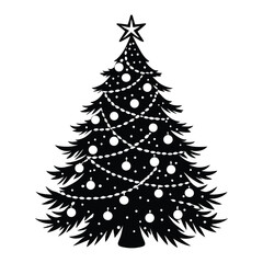 christmas tree vector illustration