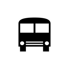 bus icon isolated on white