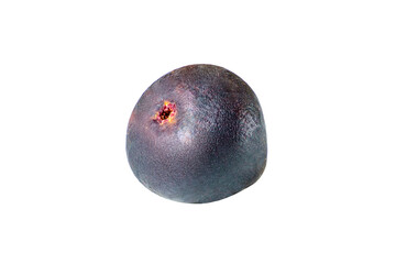 Obraz premium one whole fig, isolated on white background with clipping path