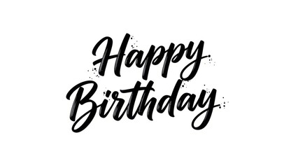 Stylish Happy Birthday greeting calligraphy design