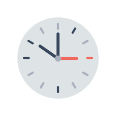 Simple Analog Clock Showing Time with Hour Minute and Second Hands.