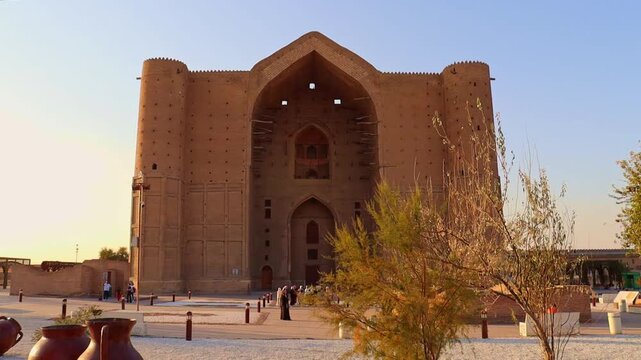 22 October 2025, Complex of Khoja Ahmed Yasawi, Turkestan City, Kazakhstan