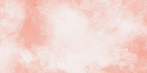 Red watercolor stains on white paper paint abstract texture background. Pink watercolor background Abstract living coral color shades watercolor aquarelle painted background . Brush stroked painting .