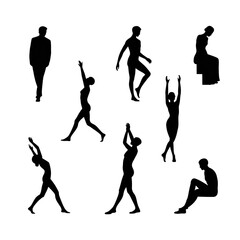 Dynamic human motion silhouettes for artistic projects