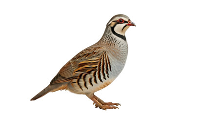 Isolated Chukar Partridge Bird Standing isolated PNG with Transparent Background