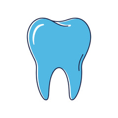 A Simple Blue Tooth Illustration With A Clean Design.