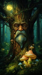 Obraz premium Tree spirit in the forest
