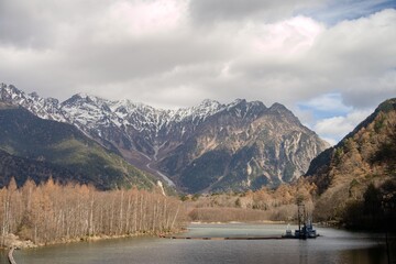 river and mountains