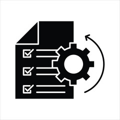 Iconic Representation of Workflow Automation and Task Management for Efficient Business Process Optimization and Continuous Improvement Strategies