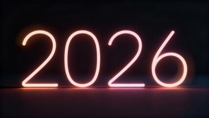 Glowing numeral display illuminates a dark background with a futuristic style