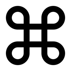 Fototapeta premium A vector illustration of a Celtic knot cross pattern symbolizing peace, finance, and wealth