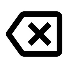 Obraz premium The cross mark button is a red glossy icon used as a cancel sign or traffic warning symbol on the web