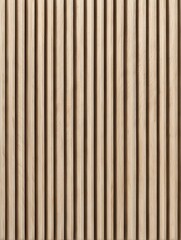 Obraz premium Vertical wooden slatted wall paneling texture abstract background