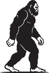 Fototapeta premium Bigfoot Silhouette Adventure
