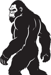 Fototapeta premium Bigfoot Silhouette Adventure