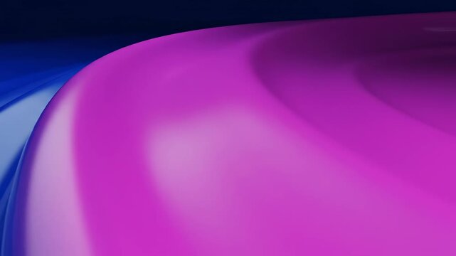 Seamlessly looping abstract gradient transition of sapphire blue slowly blending into vibrant magenta on an infinite curved background curved, infinite, colorwash