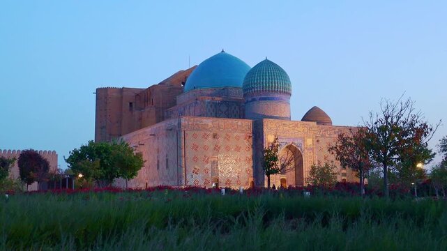 22 October 2025, Complex of Khoja Ahmed Yasawi, Turkestan City, Kazakhstan