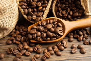 Coffee bean for drink in morning, nature food.