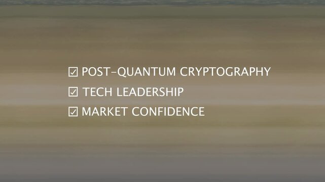 Professional businessman cryptography text verifying strategic with checkmark on colour background. Business leadership, market confidence text..