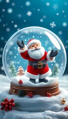 santa claus and snowman