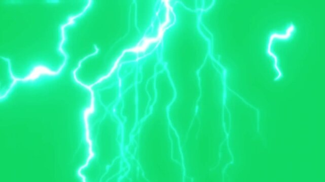 The thunderbolt in the green screen.