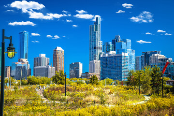 Obraz premium Chicago, USA. City of Chicago skyline scenic view